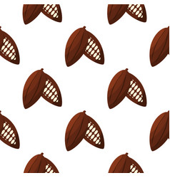 Cocoa Bean Plant Fruit Chocolate Day Pattern