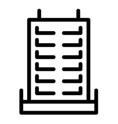 Rent Apartment Building Icon Outline