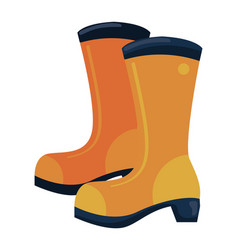 Yellow Rubber Boots Gardening