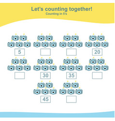 Counting Camera Game For Preschool Children