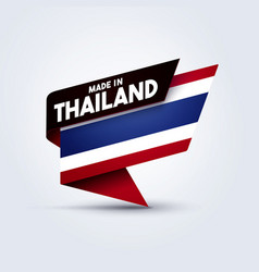 Flag With Text Made In Thailand