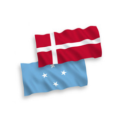 Flags Of Denmark And Federated States