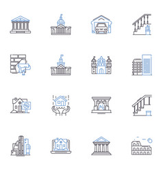 Property Sales Line Icons Collection Real Estate