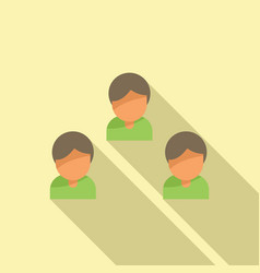 Teamwork Icon Flat Business People