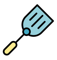 Wisk Spatula Icon Flat