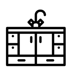 Kitchen And Bath Cabinets Line Icon