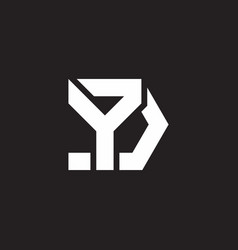 Letter Yd Motion Geometric Simple Logo