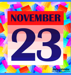 November 23 Icon For Planning Important Day