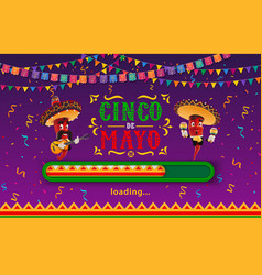 Mexican Cinco De Mayo Holiday Loading Page Website