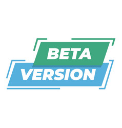 New Beta Version Box Icon Cartoon Digital