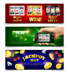 Slot Machine Banners Set