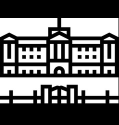 Buckingham Palace Line Icon