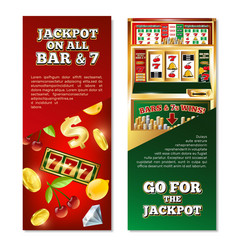 Slot Machine Vertical Banners