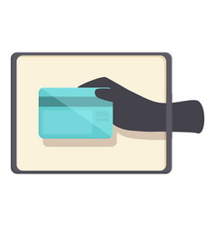 Credit Card Icon Cartoon Data Network