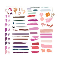 Swatches Makeup Strokes Flat Icon Kit