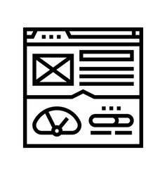 Page Speed Seo Line Icon