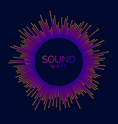 Circle Sound Wave Visualization Bar Dotted Music