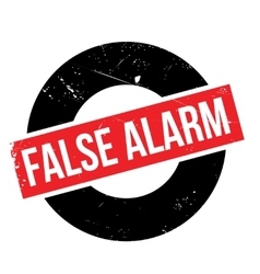 False Alarm Rubber Stamp