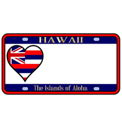 Hawaii State License Plate