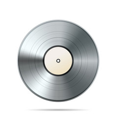 Platinum Album Vinyl Disc Template On White