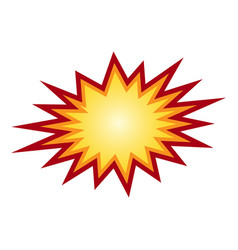 Star Burst Boom Splash Icon Isolated