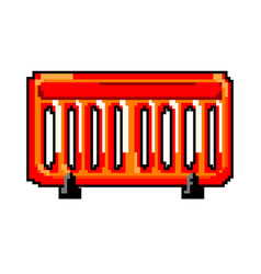 Stop Road Barrier Game Pixel Art