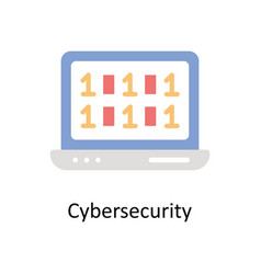 Cyber Security Flat Icon Style