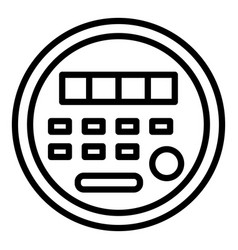 Electric Energy Meter Icon Outline Style