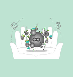 Esg Sustainability Policy In Hand Carbon Credit