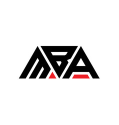 Mba Triangle Letter Logo Design