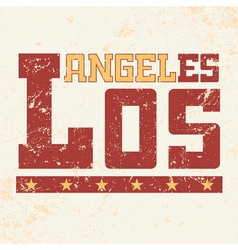 T Shirt Typography Los Angeles Ca Grunge