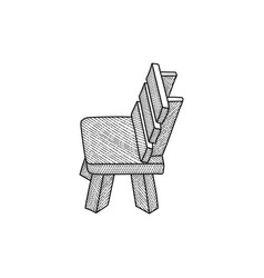 Chair Garden Line Art Creative Design