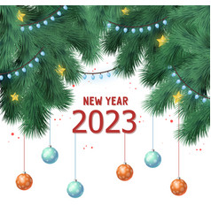 Panoramic New Year Background Happy New Year 2023