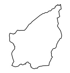 San Marino Black Outline Map