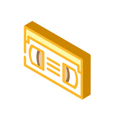 Cassette Video Retro Gadget Isometric Icon