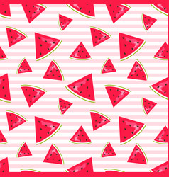 Watermelon Seamless Pattern Design With Pink