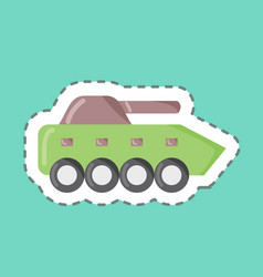 Sticker Line Cut Infantry Tank Suitable