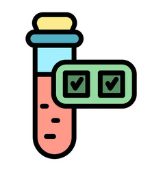 Test Tube Icon Flat