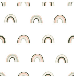 Boho Style Raindow Set Icon Pattern