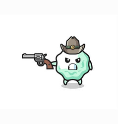 Chewing Gum Cowboy Shooting With A Gun