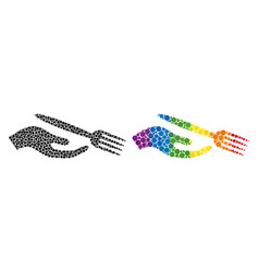 Dot Dining Etiquette Composition Icon Lgbt