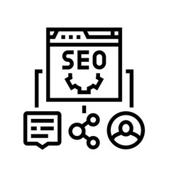 Off Page Seo Line Icon