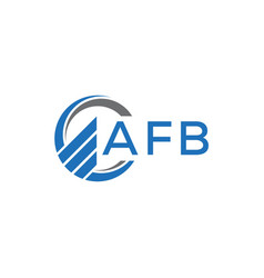 Afb Flat Accounting Logo Design On White