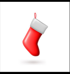 Christmas Stocking Red Sock 3d Minimal