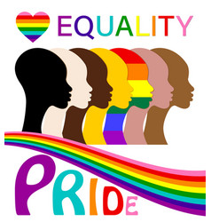 Equality Pride Month Silhouettes Of People Lgbtq