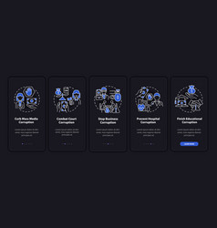 Corrupt Practices Onboarding Mobile App Page