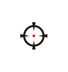 Target Circle Dot Geometric Symbol Simple Logo