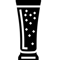 Blonde Ale Beer Glass Glyph Icon