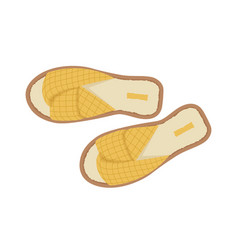 House Soft Yellow Slippers Concept