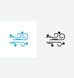 Snow Blowing Icon Set